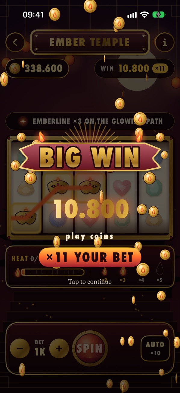 Emberline Big Win 10,800, x11 the bet